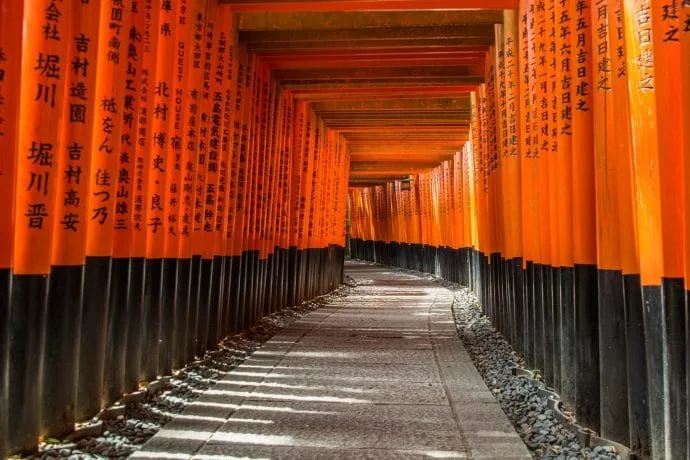 torii of fushimi inari taisha - kyoto
