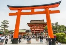 torii entrance fushimi inari taisha - kyoto
