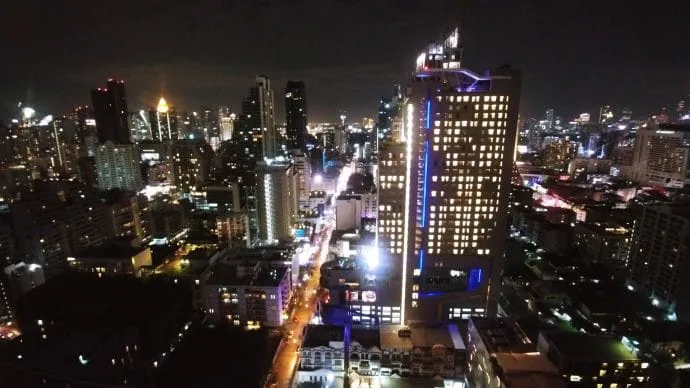 view from above eleven sukhumvit bangkok