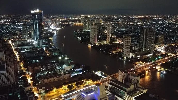 view from sky bar lebua bangkok