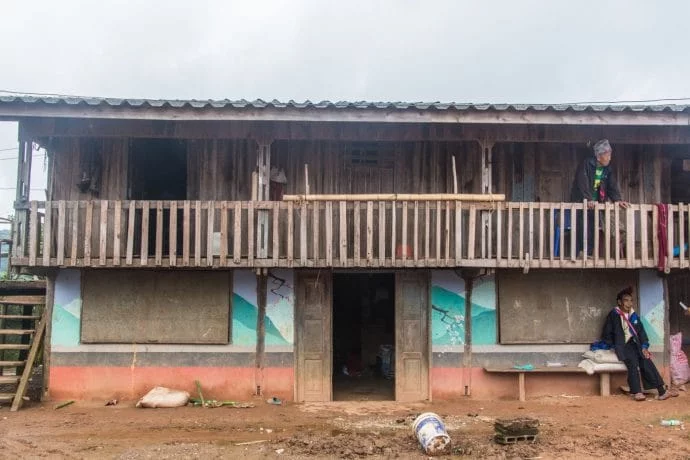 house village ban nor lae doi ang khang - thailand
