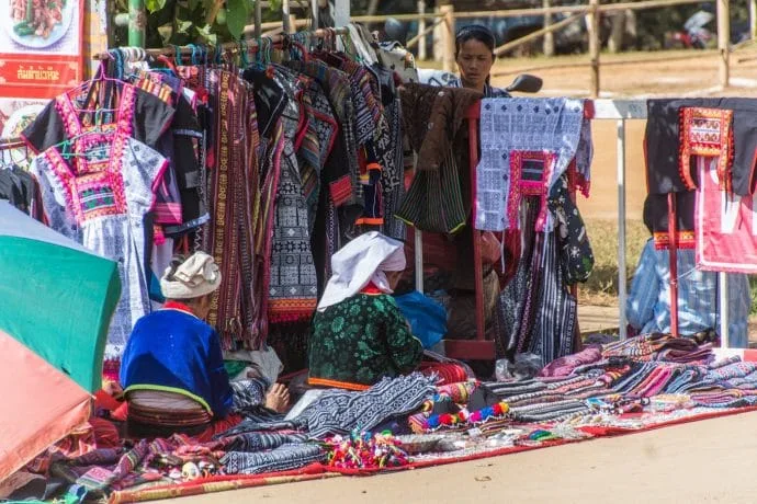 doi ang khang ethnic march - thailand
