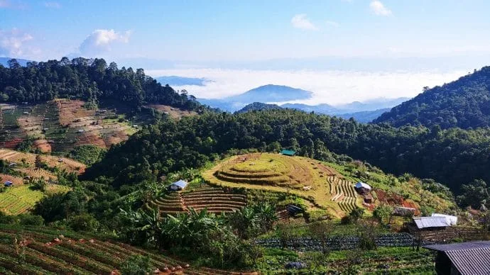 view from khop dong lahu village