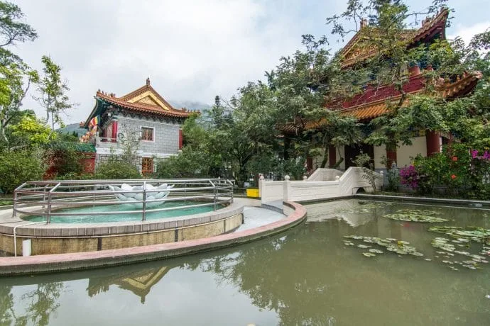 basin po lin monestary - lantau island hong kong