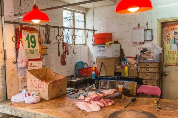 yung shue wan butcher shop - hong kong