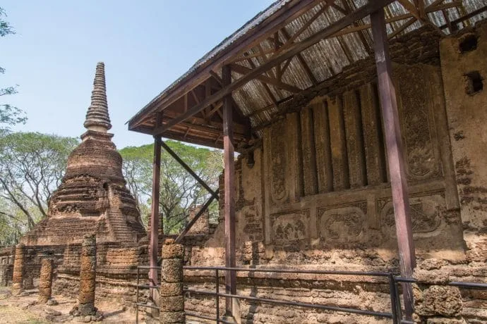chedi wat nang phaya - si satchanalai - thailand