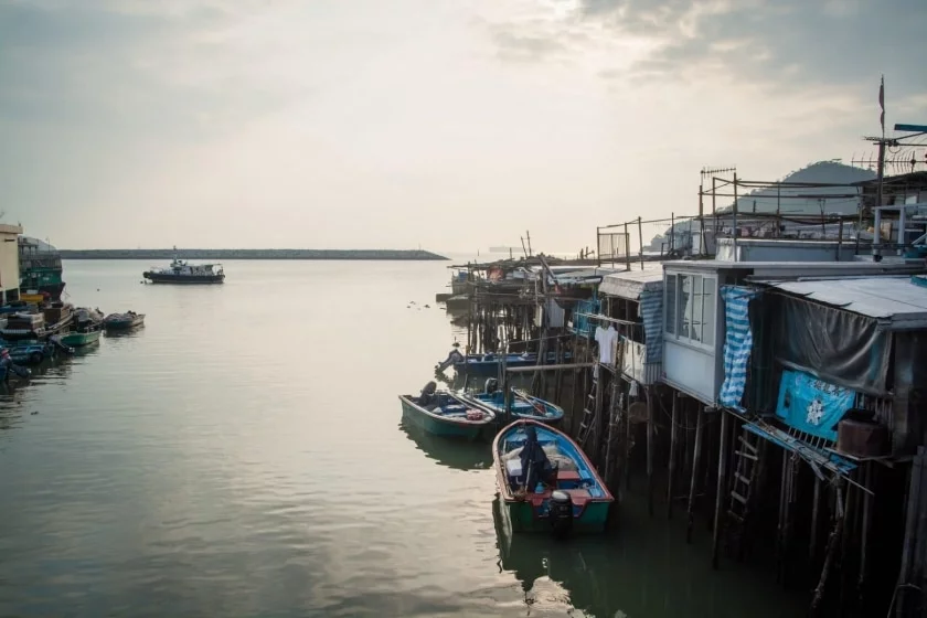 sunset tai o village - lantau island hong kong