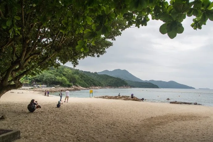 hung shing ye beach - lamma island - hong kong