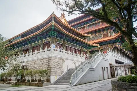 po lin monestary - lantau island hong kong