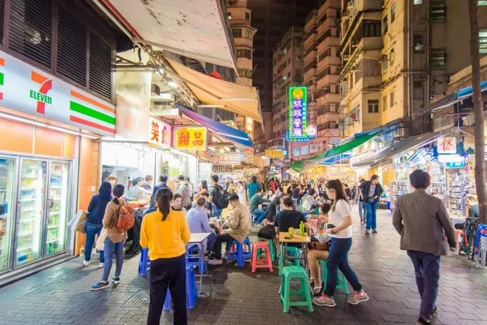 jordan district hong kong night