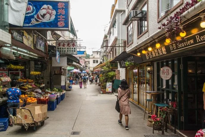 yung shue wan village street - hong kong
