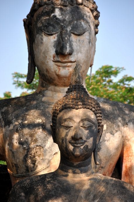statues bouddhas wat phra si rattana mahathat si satchanalai