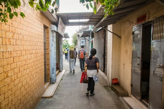 a street village tai o - lantau island hong kong