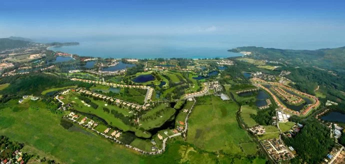 aerial view laguna phuket