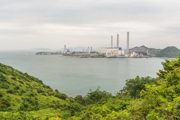 lamma island power plant view - hong kong