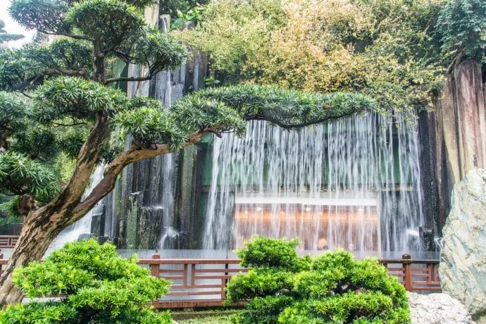 waterfall nan lian gardens - hong kong