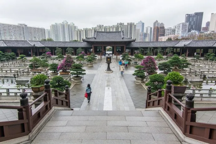courtyard basins convent chi lin - hong kong