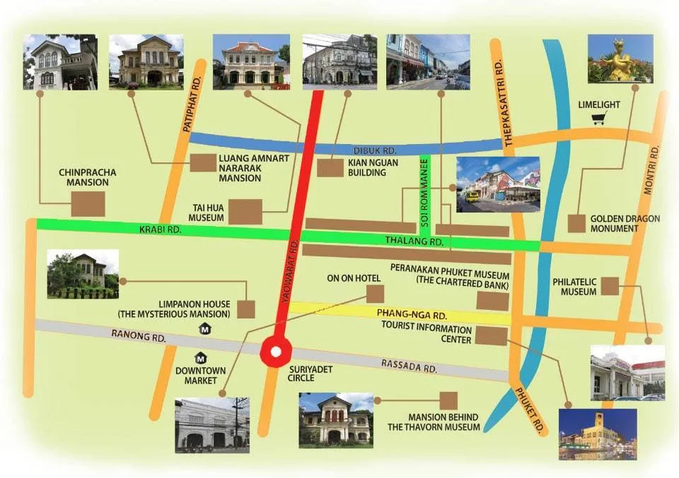 map streets old phuket town