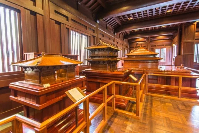 wooden models nan lian gardens - hong kong