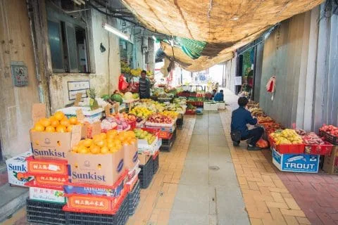 coloane village market - macau