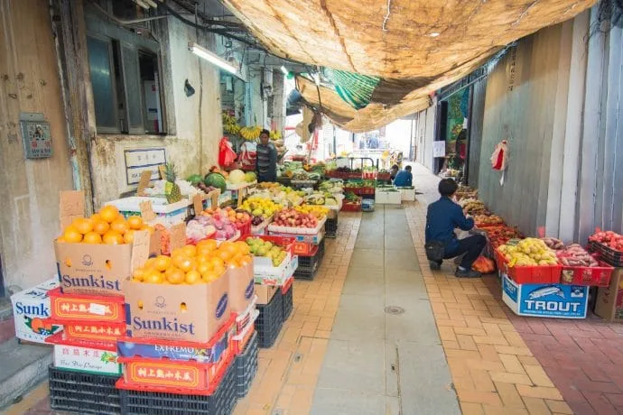 coloane village market - macau