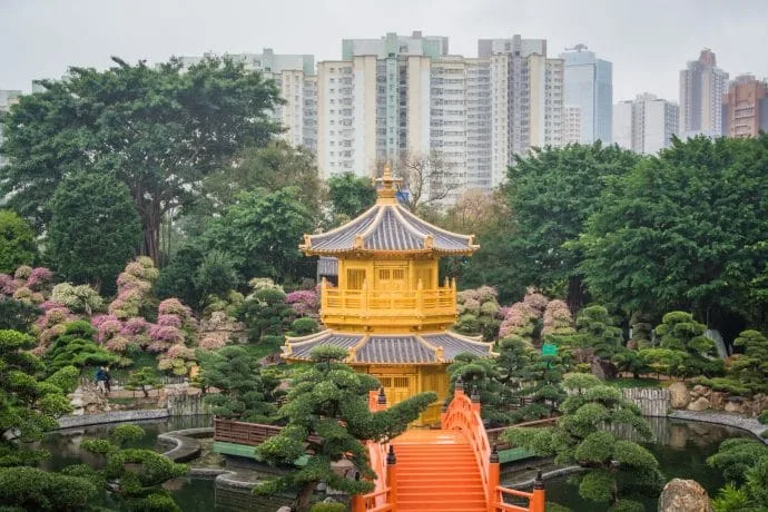 golden pavilion and nan lian gardens - hong kong