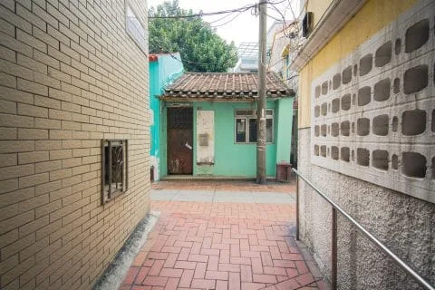 small alley in coloane village - macao
