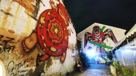 street art thalang road night phuket town