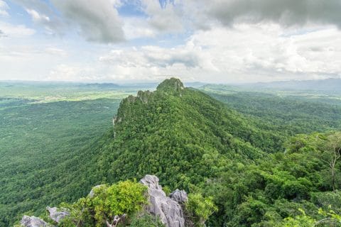 vue depuis temple wat lampang