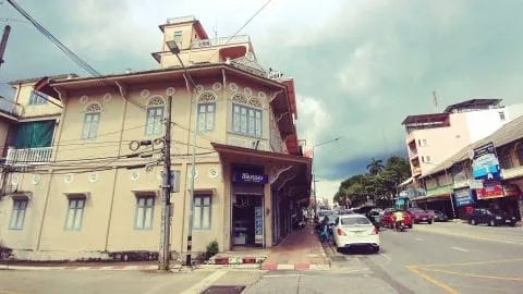 beautiful building city trang - thailand
