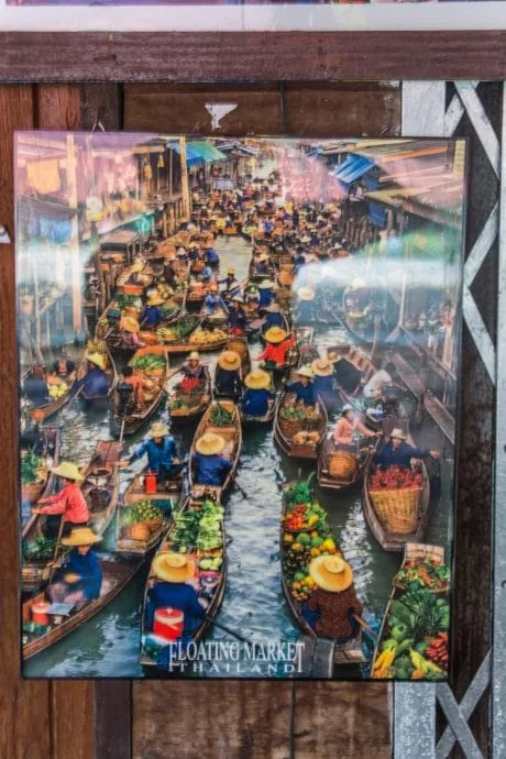 damnoen saduak photo frame 30 years ago