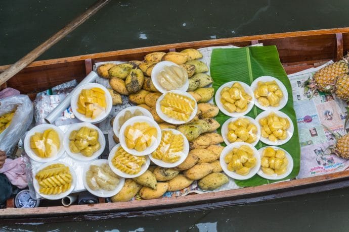 mangue bateau marché flottant damnoen saduak