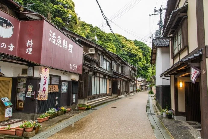 deserted street ine village - japan