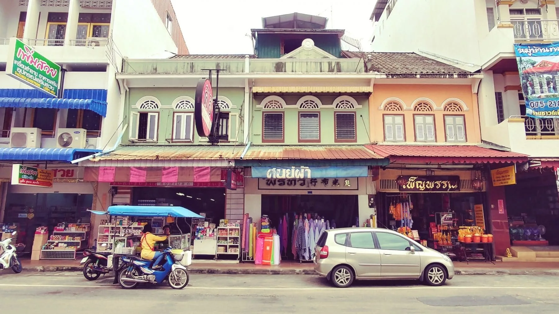shophouses sino portuguese architecture trang - thailand