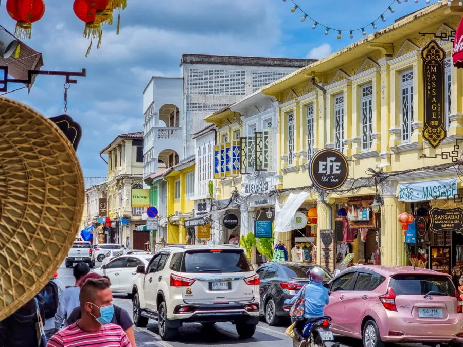 thalang road old phuket