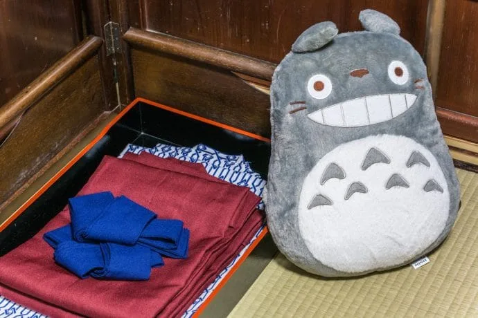 totoro cushion kigusuriya ryokan - miyama japan