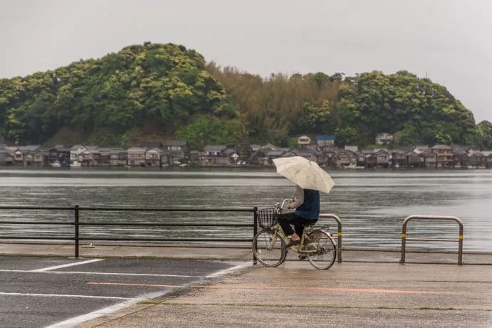 bike and umbrella village ine - japan