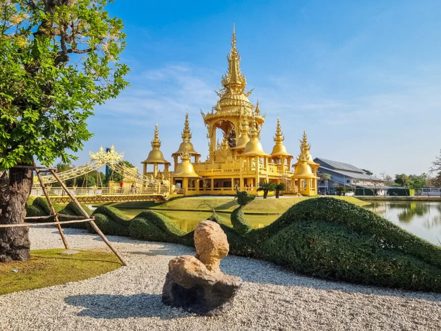 golden ganesha temple wat rong khun chiang rai