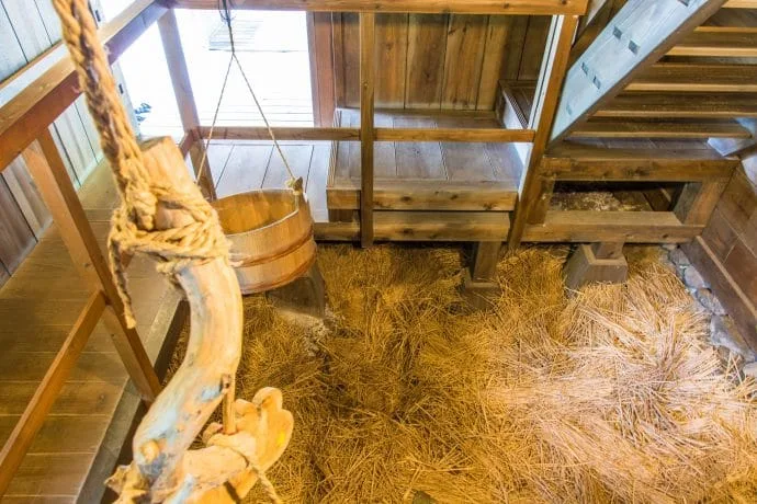 livestock space peasant house miyama kayabuki-no-sato - kyoto prefecture japan