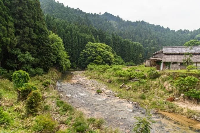river descent mountain wazuka - kyoto prefecture japan
