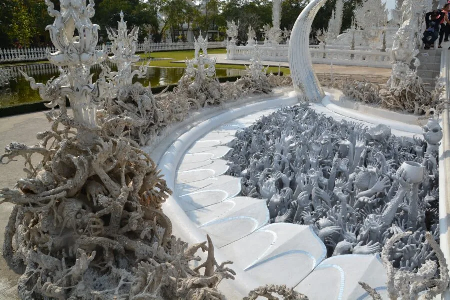 symbolic hell wat rong khun white temple chiang rai