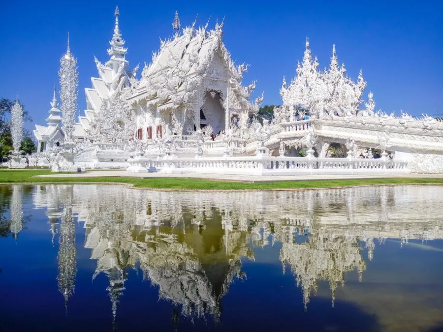 white temple wat rong khun near chiang rai
