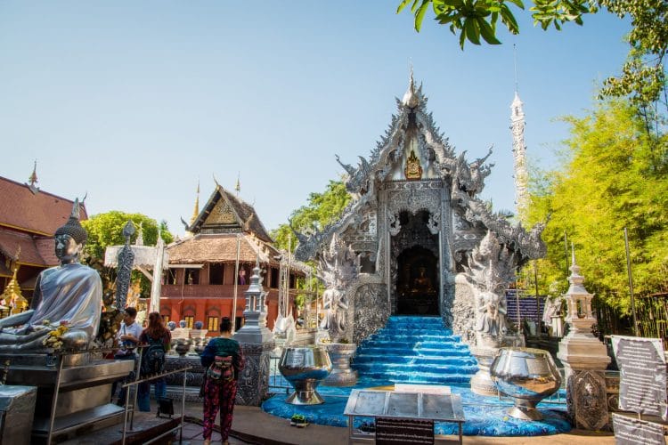 devant wat si suphan silver temple - chiang mai