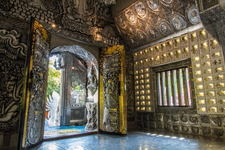 entree interieur wat si suphan silver temple - chiang mai