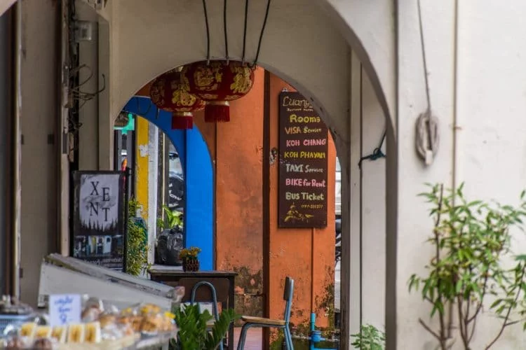 ranong street alley - thailand