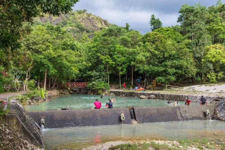 pornrang hotspring pool - ranong - thailand
