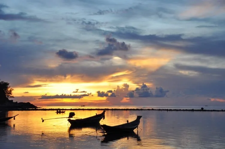 sunset - koh phangan - thailand