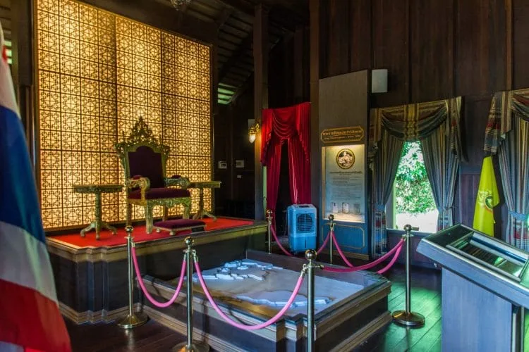 interior rattanarangsan palace - ranong - thailand