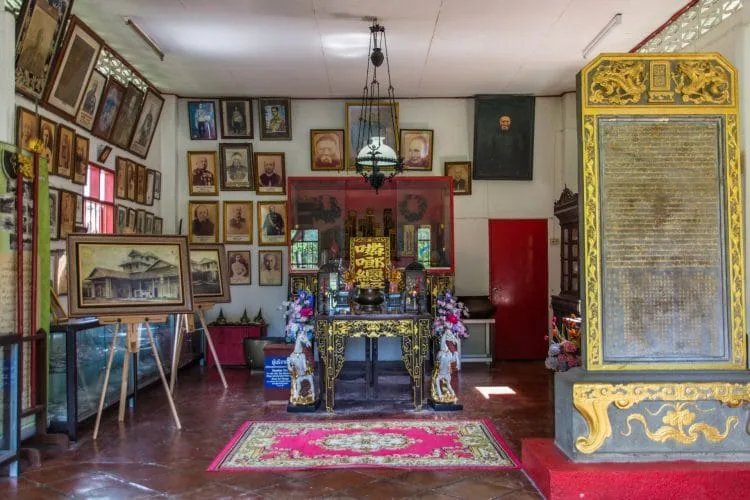 interior remains governor's residence - ranong - thailand