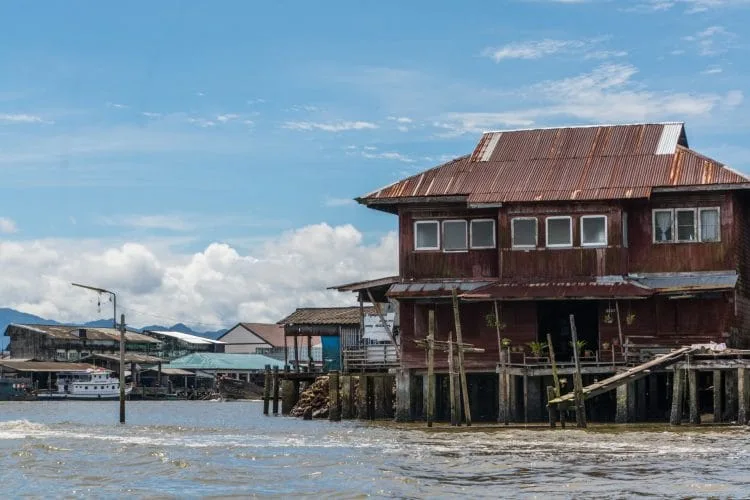house on stilts - ranong - thailand